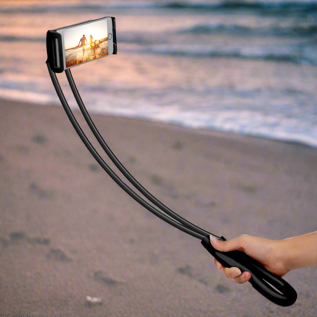 360 Rotating Hanging Mobile Phone Holder - Adjustable Neck or Desk Mount